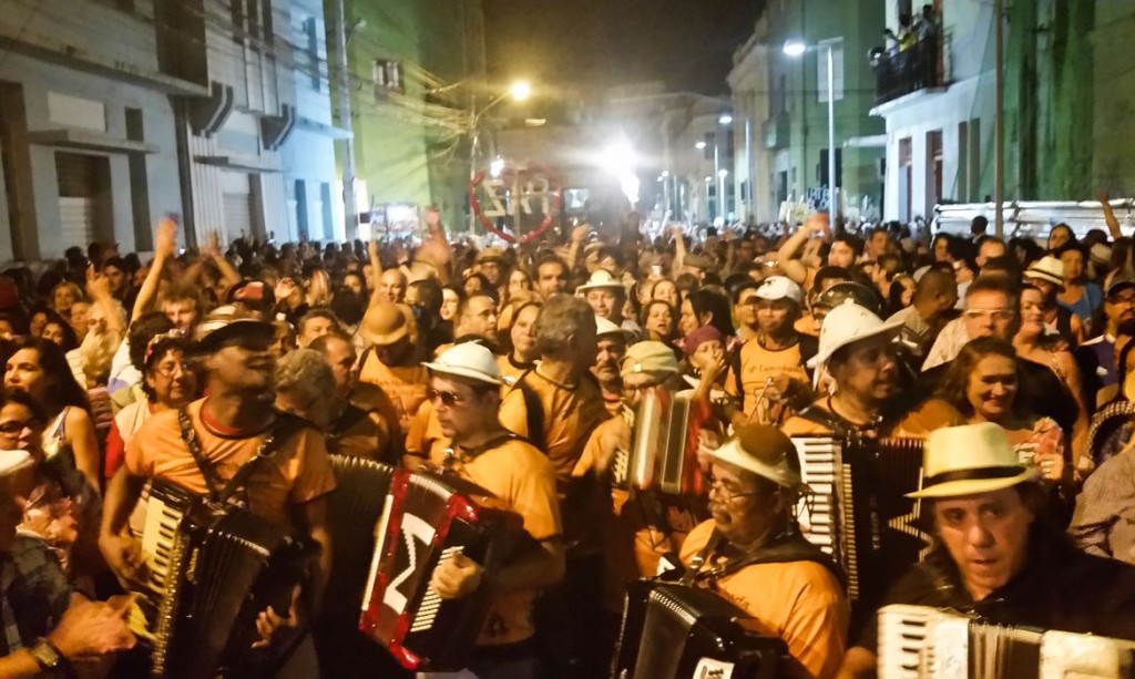 Recife - Abertura do São João no Recife leva sanfoneiros e forró ao palco do frevo.  (Sumaia Villela/Agência Brasil)