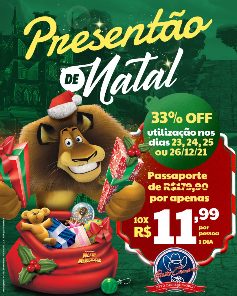 Beto Carrero lança promoção de Natal para compra antecipada Beto Carrero lança promoção de Natal para compra antecipada