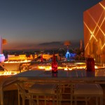Bar no rooftop do Regency Palace Amman. Foto: divulgação