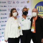 Celia Fajtlowicz, da Terra Mater Expedições, Rosa Masgrau, do M&E, e Drausio Tabuso, da D. Tabuso Turismo