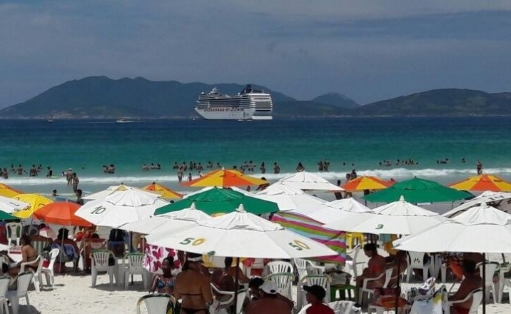 Temporada de cruzeiros em Cabo Frio (RJ) começa no dia 25 Cruzeiro - Prefeitura CF