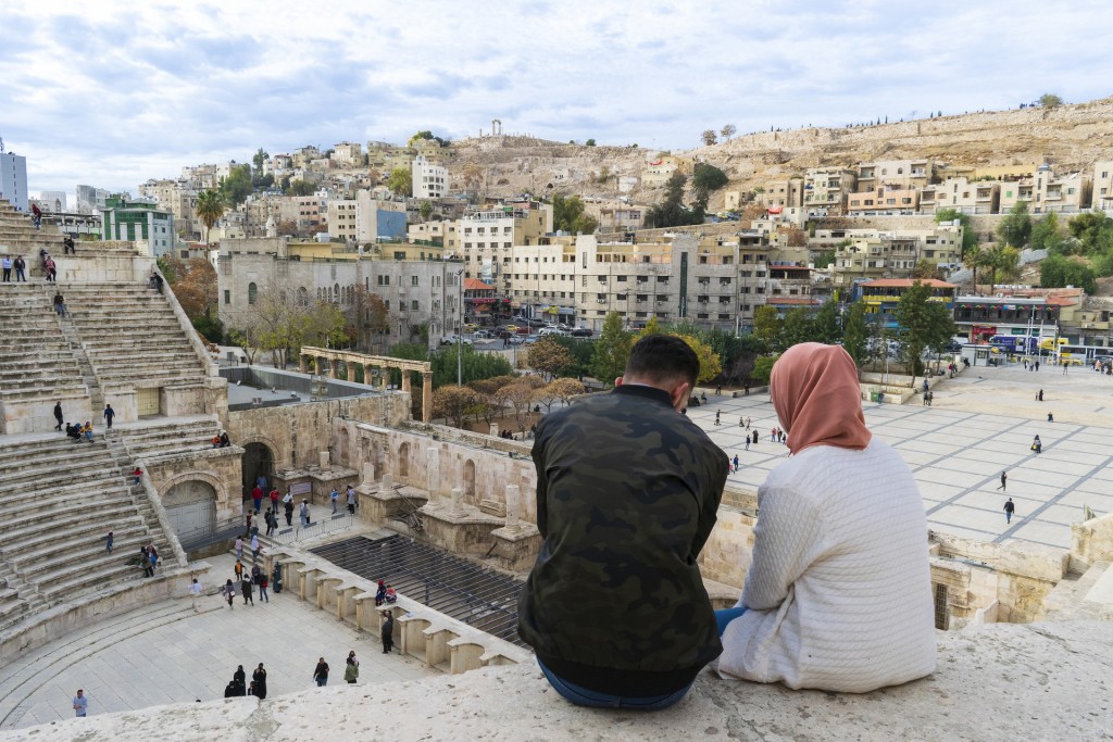 Vista para a cidade de Amã a partir do Teatro Romano