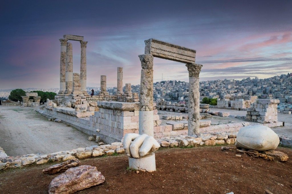 Templo de Hércules na cidadela de Amã