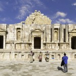 Apresentação musical no teatro romano em Jerash.. Foto: Ana Azevedo