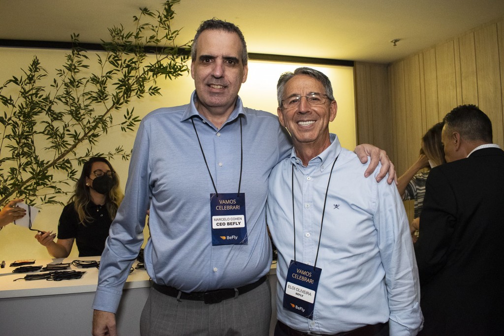 Marcelo Cohen, CEO da Befly e Eloi D'ávila, conselheiro da empresa