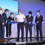 O evento também contou com o corte da faixa inaugural, na presença da secretária de Turismo de Santos e do Capitão do navio O evento também contou com o corte da faixa inaugural, na presença da secretária de Turismo de Santos e do Capitão do navio