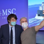 Ignacio Hidalgo, da MSC, e André Luiz Brigoni, do Clube Turismo Ignacio Hidalgo, da MSC, e André Luiz Brigoni, do Clube Turismo