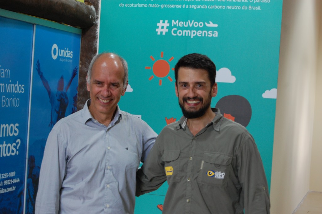 Eduardo Calderón e Bruno Wendling, da Fundação de Turismo