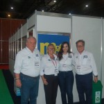 Equipe do M&E na FIT: Roy Taylor, Rosa Masgrau, Natália Strucchi e Maurício Viana