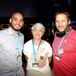 Guilherme Junkert e Idaliona Gonçalves, da MG Travel, e Luiz Vieira, da Viajar Barato