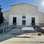 A  Basílica de Moisés, no Monte Nebo,  abriga ruínas de igrejas antigas, colunas estruturais e tapetes de mosaicos. Foto: Ana Azevedo