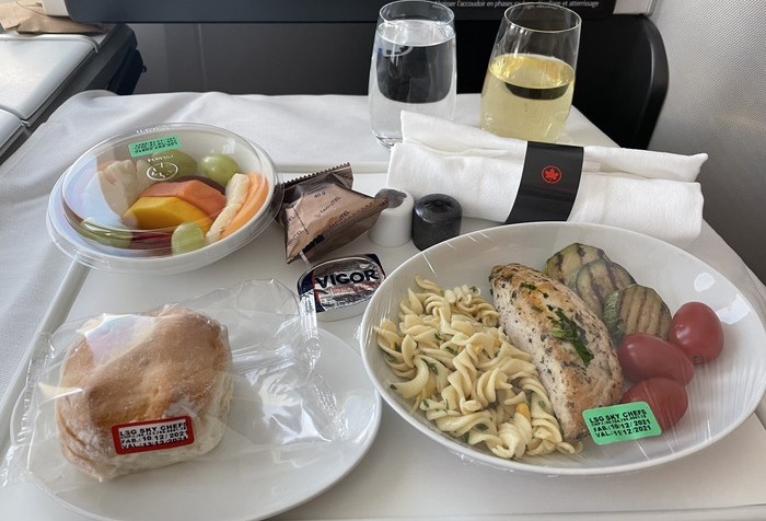 Almoço da classe executiva. 