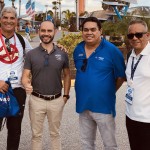 Alejandro Buitrago, Luis Borges e Miguel Del Aguila, da North America, com Vitor Manjarres, do Kennedy Space Center