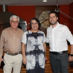 Juarez Cintra Filho e Daniel Castanho, da Ancoradouro, com Elisa Carneiro, do Sabre