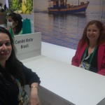 Luana de Albiquerque e Fernanda Galli, da Embaixada do Brasil