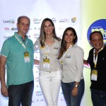 Normando Pierini, da Pierini Tours, Karla Cavalcanti e Livia Davi, da Fundtur-MS, e Cesar Nunes, da BCA Turismo & Eventos