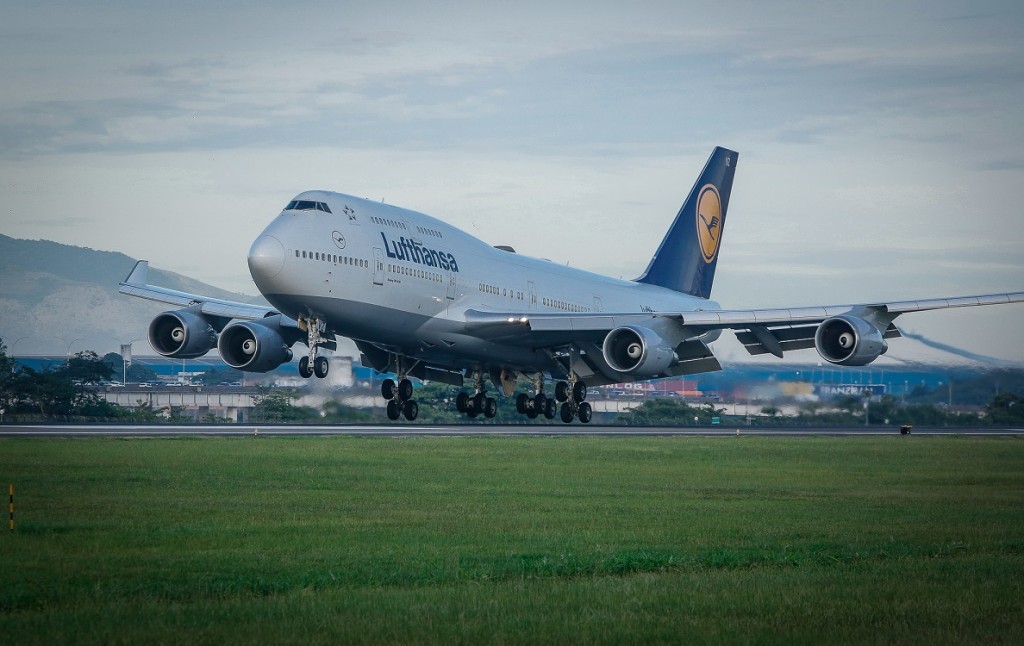 Pouso Lufthansa no RIOgaleão