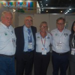 Roy Taylor, do M&E, Enrique Pepino, da FIT, Rosa Masgrau e Maurício Vianna, do M&E, e Gisele Lima, da Promo