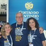 Rubens Régis entre Romina Juarez e Isabel Oliveira, do Costão do Santinho