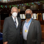 Rêne Hermann, da Costa Cruzeiros, e Joseph Bruno, da Inchcape Shipping Services
