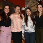 Sabrina Moretti, da GJP, Katia Vieira e Raquel Gomes, da Delta, com Cibele Brandão, da Emirates