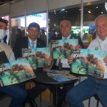 Secretário de Turismo de Tibau do Sul, Lavoisyer Macena, Carlos Brito e Silvio Nacimento, da Embratur, e Roy Taylor, do M&E