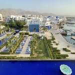 Vista do Hyatt Regency Aqaba Ayla para a marina.  Foto: Ana Azevedo
