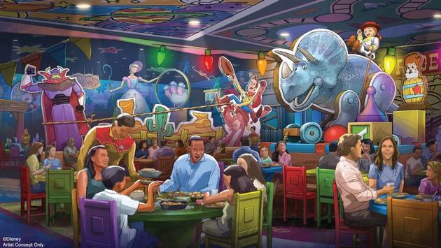 Disney revela detalhes de novos restaurante e loja da área de 'Toy Story Land' 1 630x355