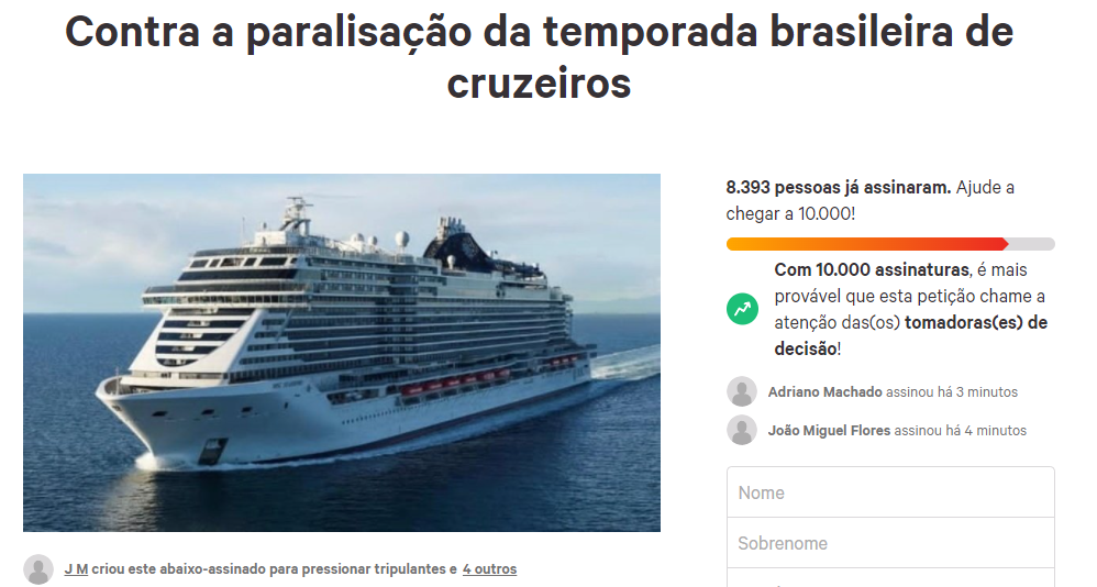 Cruzeiros ganham abaixo-assinado contra suspensão da temporada 889988