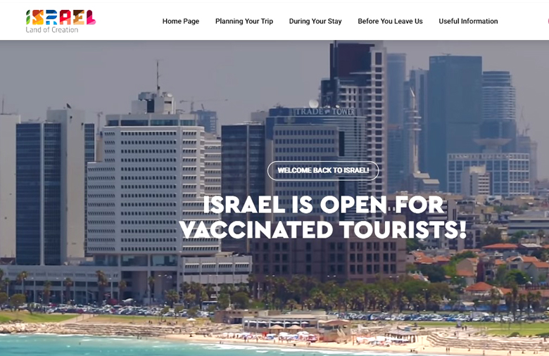 Israel lança site com requisitos para viagens seguras por conta do Covid 1 O mini-sete incorpora todas as informações necessárias e úteis relacionadas às diretrizes locais sobre Covid-19. (Foto Reprodução)