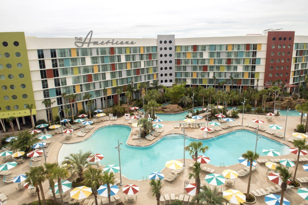 Universal Orlando's fourth on-site hotel – Universal’s Cabana Bay Beach Resort – features a total of 1,800 moderate and value priced rooms that evoke the classic, retro-feel of iconic beach resorts from the 1950s and 60’s. The new hotel is a destination within itself – featuring a stunning design with bold colors, retro-inspired architecture and sweeping vistas that transport guests back to a time of relaxation and endless family fun. Cabana Bay guests can experience incredible amenities throughout the hotel, including two zero-entry pools, a bowling alley and Universal Orlando's first ever lazy river. To learn more or to make a reservation, call 1-888-273-1311 or visit www.universalorlando.com.