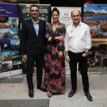 Carlos Antunes, da TAP Portugal, Mylene Keiko, do Pinguim App, e Pedro Ribeiro, do Dom Pedro Hotels & Golf Collection