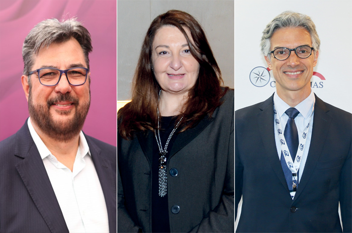 Abav, Braztoa e Clia celebram prorrogação da MP das remarcações e reembolsos Carlos-Prado-Magda-Nassar-e-Marco-Ferras-presidentes-da-Abracorp-Abav-e-Clia-respectivamente