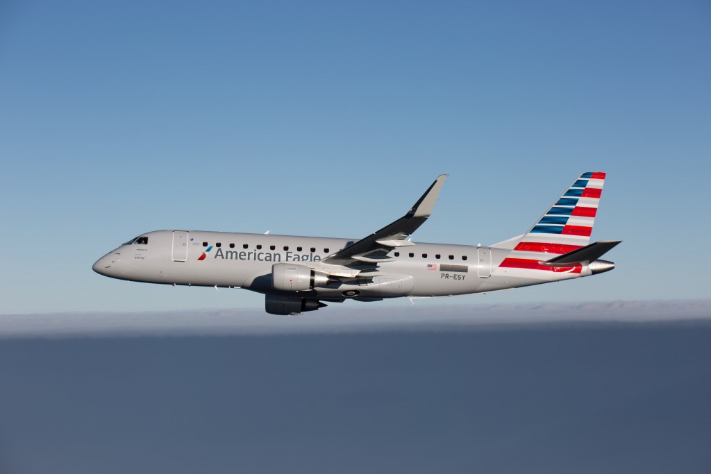 E175 AMERICAN EAGLE FLYING 105 1 American anuncia voos diretos entre Miami e Ocho Rios