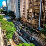 Vista do novo escritório da Avenida Rio Branco