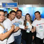 Alessandra Quaresma e Paulo Onishi, da secretaria de Turismo de Porto Seguro, Lorena Ferreira, da Nauticomar Resort, e Valter Onishi, da ViagensPromo