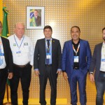 Breno Mesquita, do BTM, Roy Taylor, do M&E, Carlos Brito, da Embratur, Claudio Junior, do BTM, e Rafael Luisi, do MTur