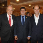 Caetano Pestana, da EuroAtlantic, Carlos Brito, da Embratur, e Pedro Ribeiro, do Dom Pedro