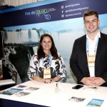 Celia Andrade, da secretária de Turismo de Foz do Iguaçu, e Eduardo Prinz, do Visit Iguassu