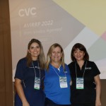 Claudia Santos, da B2B CVC Corp, Cristiane Cortizo, da Copa Airlines, e Angela Martinez, da Barceló Hotels