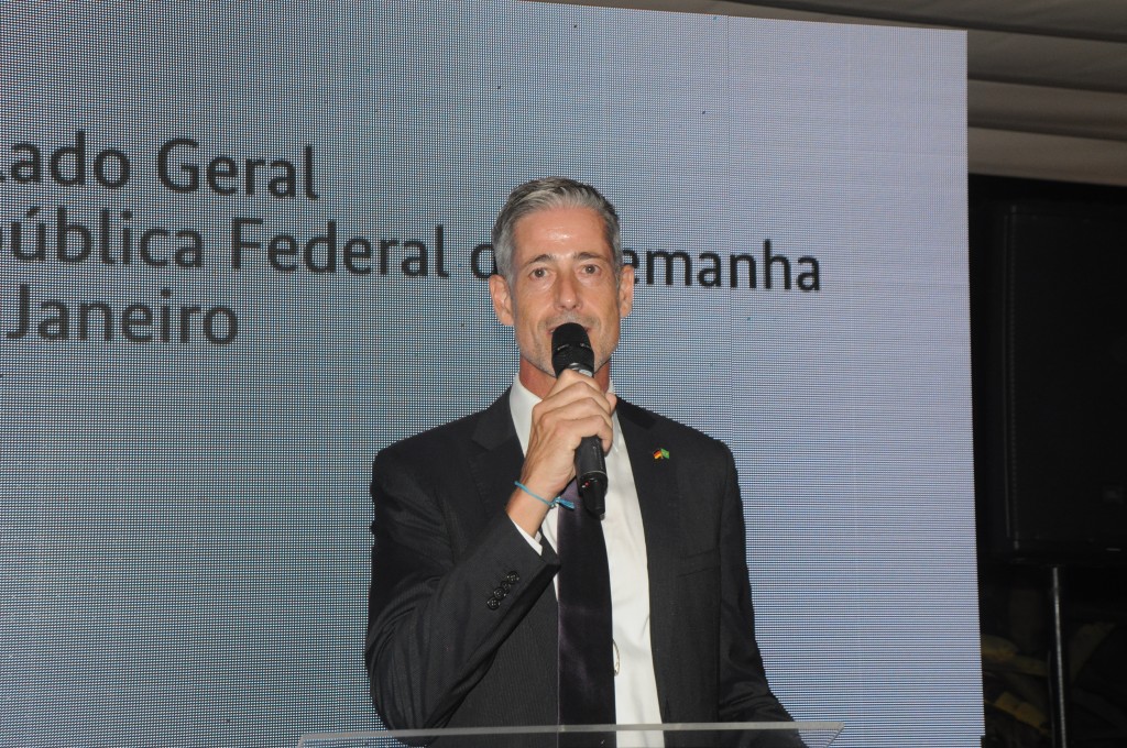 Lufthansa celebra Rio–Munique com festa na Residência do Cônsul da Alemanha Cônsul geral da República Federal Alemanha no Rio de Janeiro, Dirk Augustin