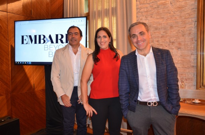 Teresa Perez e Embark Beyond formam aliança para promover luxo "inovador" no Brasil Tomas Perez, CEO da Teresa Perez e os fundadores da Embark, Julie Danziger e Jack Ezon, anunciaram a aliança e mostraram planos de expansão