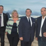 Dirk Augustin, cônsul da Alemanha no Rio, Annette Taeuber e Felipe Bonifatti, da Lufthansa, e Bruno Kazuhiro, secretário de Turismo do Rio Dirk Augustin, cônsul da Alemanha no Rio, Annette Taeuber e Felipe Bonifatti, da Lufthansa, e Bruno Kazuhiro, secretário de Turismo do Rio