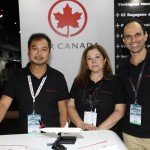 Giancarlo Takegawa, Rosana Carvalho e Hugo Franco, da Air Canada