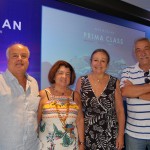 Gilvan e Celma Delgado, AcquaTur; Marilice Sayão, StylusRioViagens, e Julio de los Santos, da Julio de los Santos Gilvan e Celma Delgado, AcquaTur; Marilice Sayão, StylusRioViagens, e Julio de los Santos, da Julio de los Santos