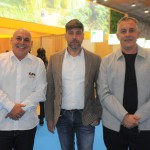 Guto Jones, do GPs Hotéis, Flavio Valle, da Dio Viagens, e Anderson Quaresma, secretário de Turismo de Porto Seguro