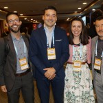 Henrique Brasil, Emiliano Ganduglia, Sonaira Polimeno e Ivan Blanco, da Aerolineas Argentina