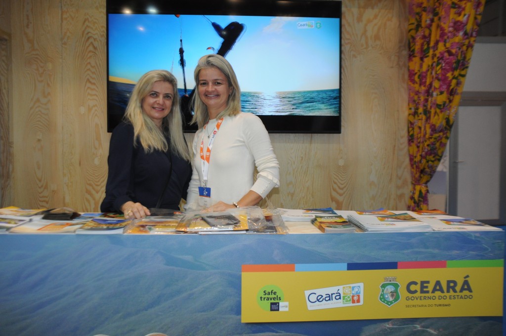 Idna Holanda, da Setur-CE, e Yrwanna Guerra, secretária de Turismo de Caucaia