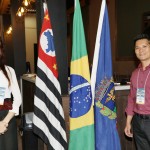 Isabella Pessotti, secretária de Cultura e Turismo de Ribeirão Preto, e Andy, do Taiwan Centro de Eventos