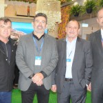 Jose Simões, do Praia Centro Hotel, Alexandre Pereira, secretário de Turismo de Fortaleza, Toni Sando, do Visite São Paulo, e Regis Medeiros, do Villa Mayor